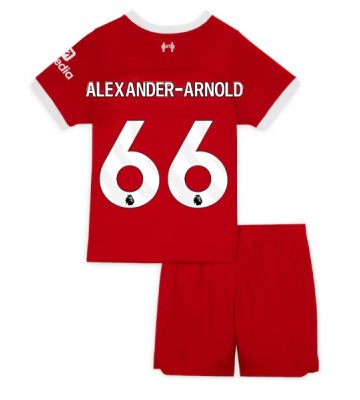 Liverpool Alexander-Arnold #66 Primera Equipación Niños 2023-24 Manga Corta (+ Pantalones cortos)